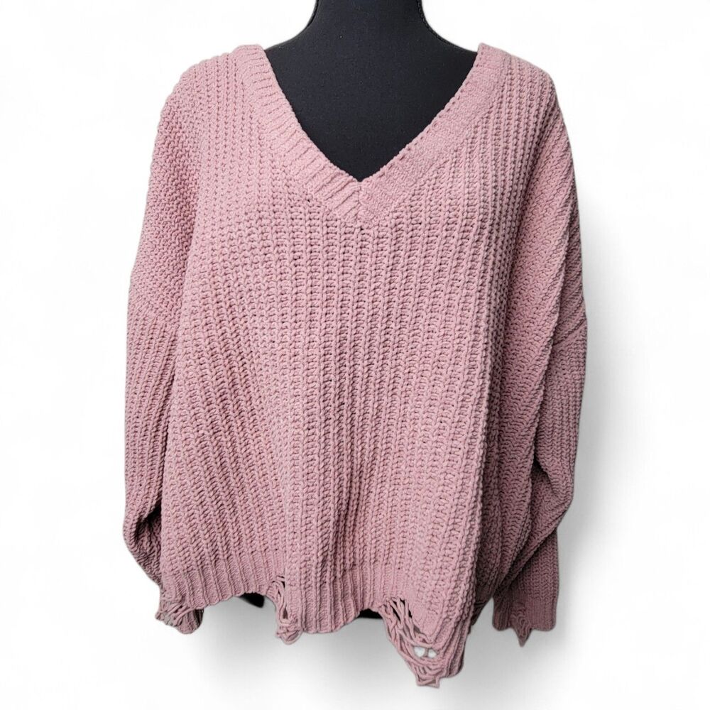 Hazel Moon Women's Sweater 2X Knit Pullover Y2K Cottagecore Coastal Grandmother